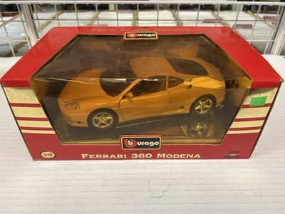 Burago Ferrari 360 Modena 1: 18 比例盒损坏压铸 — 第 1/4 张图片