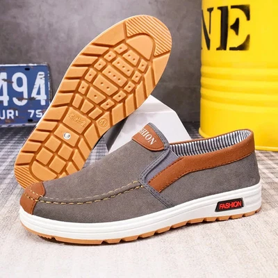 Shoes for Men Plus Size Male Loafers Casual Comfortable Sneakers Slip On leisure - Image 1 of 4
