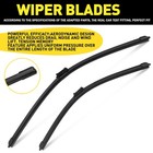 Fits Volvo S40 V50 S80 C30 V70 V60 2Pcs Front Windscreen Window Wiper Blades Set