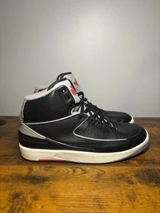 Größe 9,5 - Air Jordan 2 Retro Black Cement - Bild 1 von 8