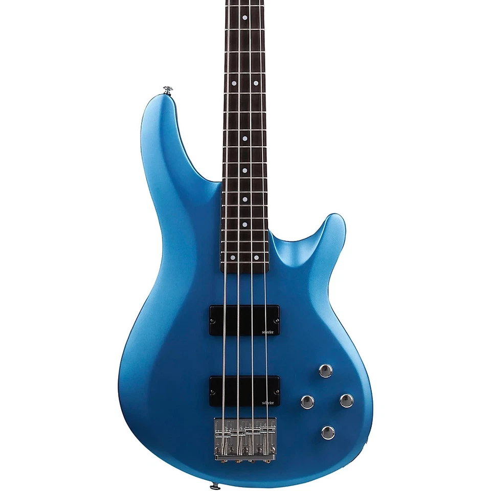 Schecter C-4 Deluxe 4 String Bass Guitar - Satin Metallic Light Blue