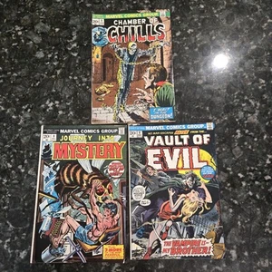 Marvel Comic Lot Of 3 - Silver Ungrade Vault Evil Chamber Chills Journey Mystery - Picture 1 of 18
