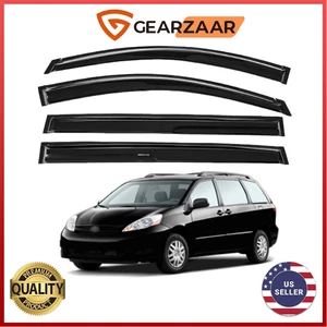 Out-Channel Window Vent Visor Rain Guards Deflectors for Toyota Sienna 2004-2010 - Bild 1 von 10