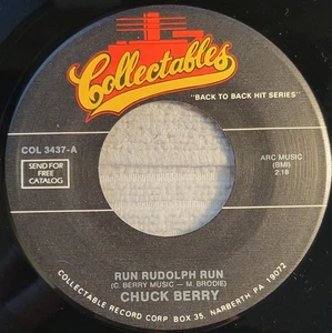 Chuck Berry "Run Rudolph Run / Merry Christmas Baby" strong VG+ - Picture 1 of 3