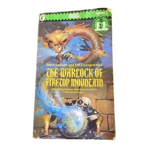 The Warlock of Firetop Mountain Fighting Fantasy #1 Green Banner *Good* 1984 - Bild 1 von 3