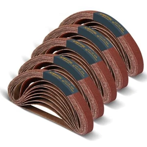 1/2 x 18 Zoll Schleifbänder, 50er-Pack, 10 je 40/80/120/180/240 Körnung, Aluminium... - Bild 1 von 7