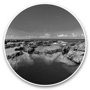2 x Vinyl Stickers 20cm (bw) - Tanna Vanuatu Pacific Ocean Travel #43620 - Afbeelding 1 van 8