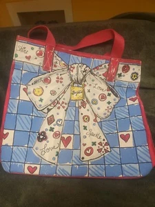 Brighton Sparkle Love Tote Bag Shopping Purse Canvas Print Dog Cat Bow Shine - Bild 1 von 4