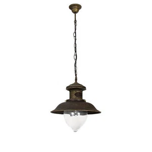 Außenleuchte Hängelampe Antik Messing Handarbeit IP44 Balkon Wintergarten - Bild 1 von 7