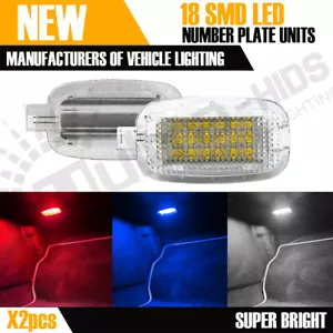 2x LED WHITE BLUE RED Footwell Courtesy Lights Mercedes Benz C Class W204 C63 - Picture 1 of 10