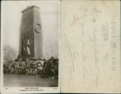 Cenotaph No 63 Wildt & Kray Real Photo RP - Image 1 of 2