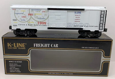 K-Line Freight Box Car  K641-7404 1999 Holiday Classic O - Image 1 of 4