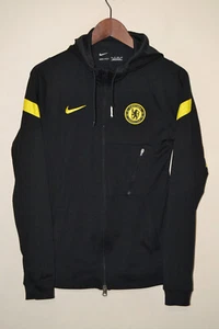Chelsea Nike Strike Black & Yellow Training Jacket Hoodie Mens Size XS - Picture 1 of 5