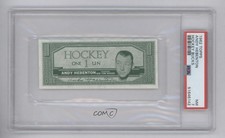 1962-63 Topps Hockey Bucks Andy Hebenton PSA 7