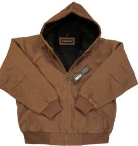 DRI DUCK Cheyenne Boulder Cloth Hooded Jacket with Lining Mens Large New Nwt - Picture 1 of 6