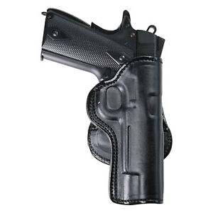PADDLE HOLSTER FOR COLT 1911 4". OWB LEATHER PADDLE WITH ADJUSTABLE CANT.