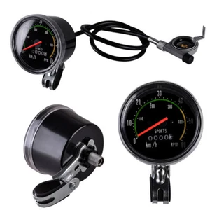 Tachometer Analog Fahrrad Kilometerzähler km/h rpm Tacho Computer mit Kabel RF - Bild 1 von 11