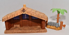 Vintage  Mattel Fisher Price Little People Nativity Scene MANGER and TREE! J4506