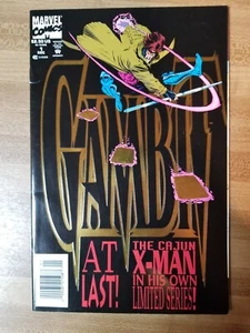 GAMBIT 1 RARE NEWSSATND PROFFER X ROGUE LEE WEEKS COVER MARVEL COMICS 1993 VF/NM - Picture 1 of 6
