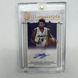 ๐ฅ 2016-17 Brandon Ingram Panini Excalibur Manuscripts Auto /149 Autograph ๐ฅ - Picture 1 of 7