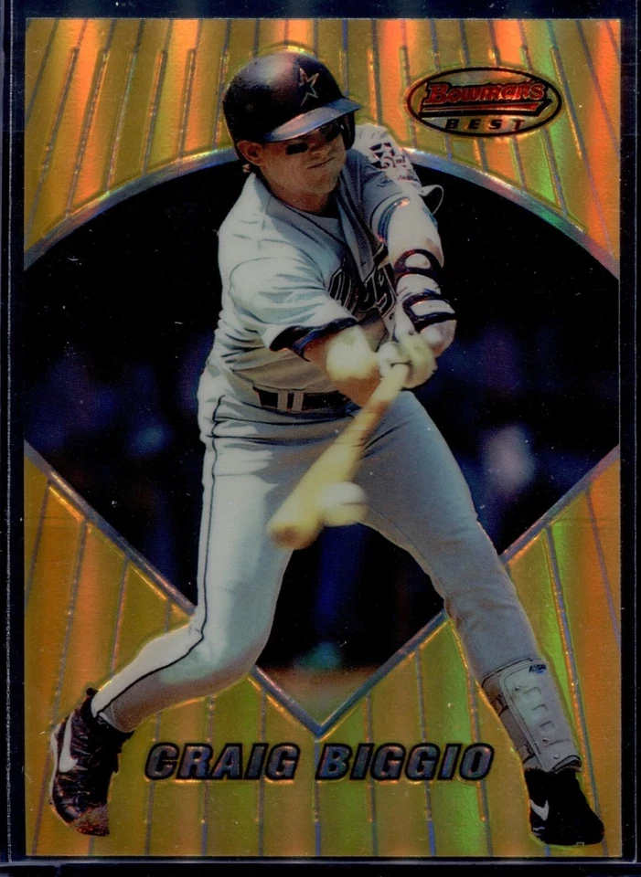 Bowman's Best Refractor #49 1996 Craig Biggio Astros Salón de la fama Foto 1 de 1