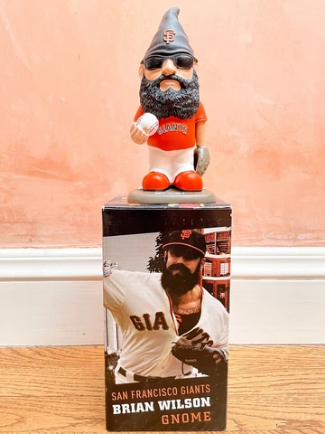 SF Giants Collectible Gnome Bobbleheads - Wilson, Lincecum, Bochy - Ship FREE Cover