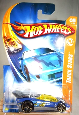 2007 Hot Wheels #113 Track Stars 5/12 FLATHEAD FURY синий с золотым спицевым колесом OH5 - Изображение 1 из 4