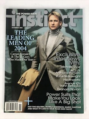 2004 November INSTINCT Magazine Interview Issue , Leading Men *VGC* - Image 1 of 3