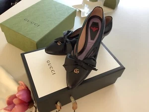 1800€ GUCCI Pumps ITALY Schuhe schwarz LEDER edel 39 NEU/OVP- ausverkauft!!! - Picture 1 of 8