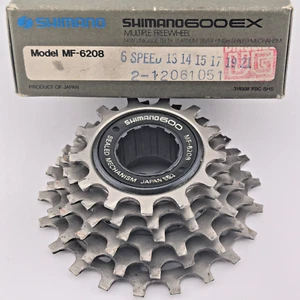 vintage Shimano 600 EX MF-6208 6-speed 13- 21T SIS Freewheel - in box, light use - Picture 1 of 8