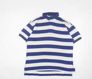 Pringle Men's Blue Striped Polo Shirt Size S - Picture 1 of 12