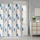 LT Polyester Leaves Painting Shower Bath Curtain Waterproof Bathroom Curtain (S)