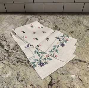 new PFALTZGRAF 100% Pure Linen Ivory Floral Kitchen Tea Towel - Picture 1 of 6