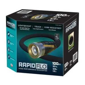 Teknor Rapid Flo 5/8 in. x 100 ft. Compact Garden Hose - Picture 1 of 5