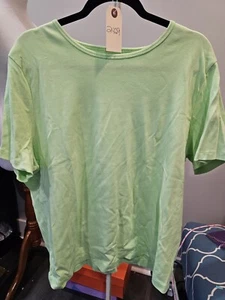 JNY Jones New York Sport Short Sleeve Shirt, Women's Size 3X Light Green NWOT  - Picture 1 of 4