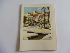  ALTE GRUSSKARTE SCHNEELANDSCHAFT - NEUWERTIG - Bild 1 von 6