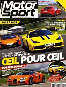 MOTOR SPORT F n°59 MAC LAREN 650S FERRARI 458 SPECIALE Dossier BUGATTI - Imagen 1 de 1
