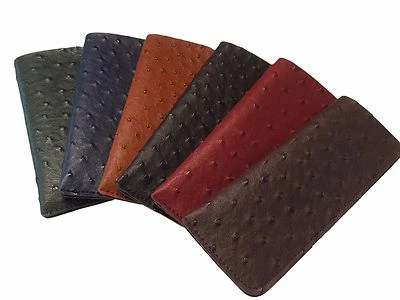 LEDERARTIKEL24 Glasses Case Insert Holder Durable Ostrich Fleece Lining Classic Large Small