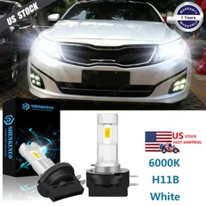 H11B LED Headlight Low Beam Bulbs For KIA Optima 2007-2015 Forte 2010-2013 Soul - Picture 1 of 12