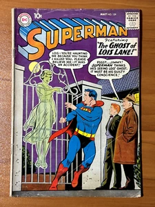 SUPERMAN Nr. 129 Mai 1959 Comic DC 1. App Origin Lori Lemaris Ghost Lois Lane - Bild 1 von 8
