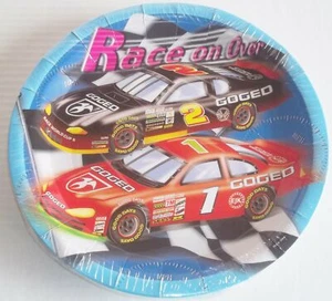 Race Car Theme 'Race on Over' 10 guest Party Supplies - Plates, Napkins, Invitat - Picture 1 of 1