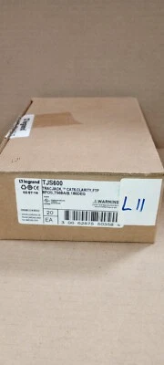 НОВЫЙ ЗАПЕЧАТАННЫЙ LEGRAND (TJS600) (TracJack Sheilded Cat6 Clarity RJ45 Jack - Изображение 1 из 4