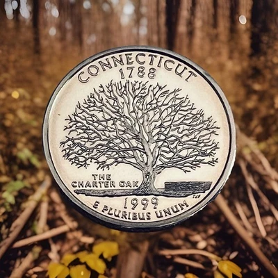 1999 S CONNECTICUT  State Quarter Gem PROOF Deep Cameo CN-Clad Coin - Image 1 of 2