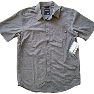 Camisa MARMOT Aerobora Manga Corta Para Hombre M Gris Ceniza Senderismo Aire Libre Nueva con Etiquetas - Imagen 1 de 13