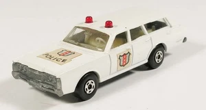 MATCHBOX 55 73 MERCURY COMMUTER POLICE ESTATE CAR EARLY SHIELD LABELS SF BZF - Picture 1 of 5