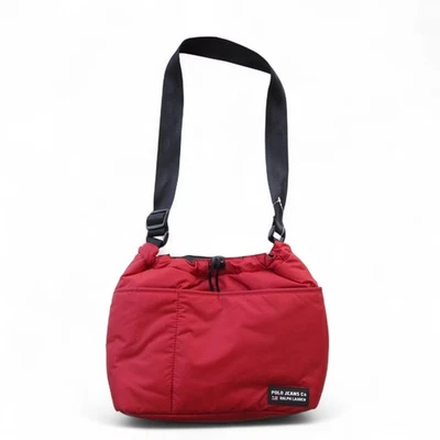 Polo Ralph Lauren Vintage Y2K  Drawstring Puffer Crossbody / Shoulder Purse Red - Image 1 of 4