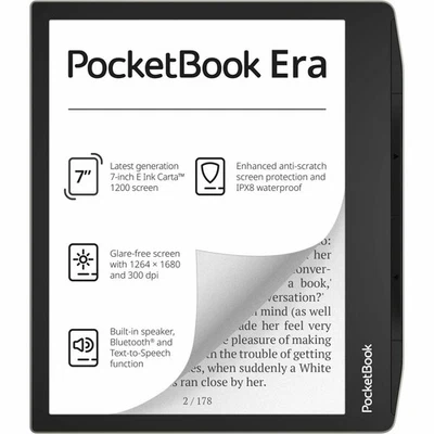 eBook PocketBook 700 Era Silver Bunt Schwarz/Silberfarben 16 GB 7" - Bild 1 von 3