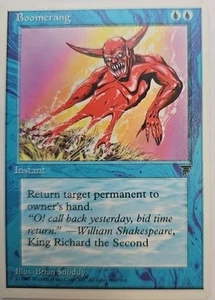 MTG Magic The Gathering Card Boomerang Instant Blue Legends 1995 - Picture 1 of 2