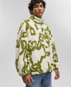 Mode of One Giacca Sherpa Uomo Jacquard Zip-Fronte Neo Naturale XXL - Foto 1 di 4