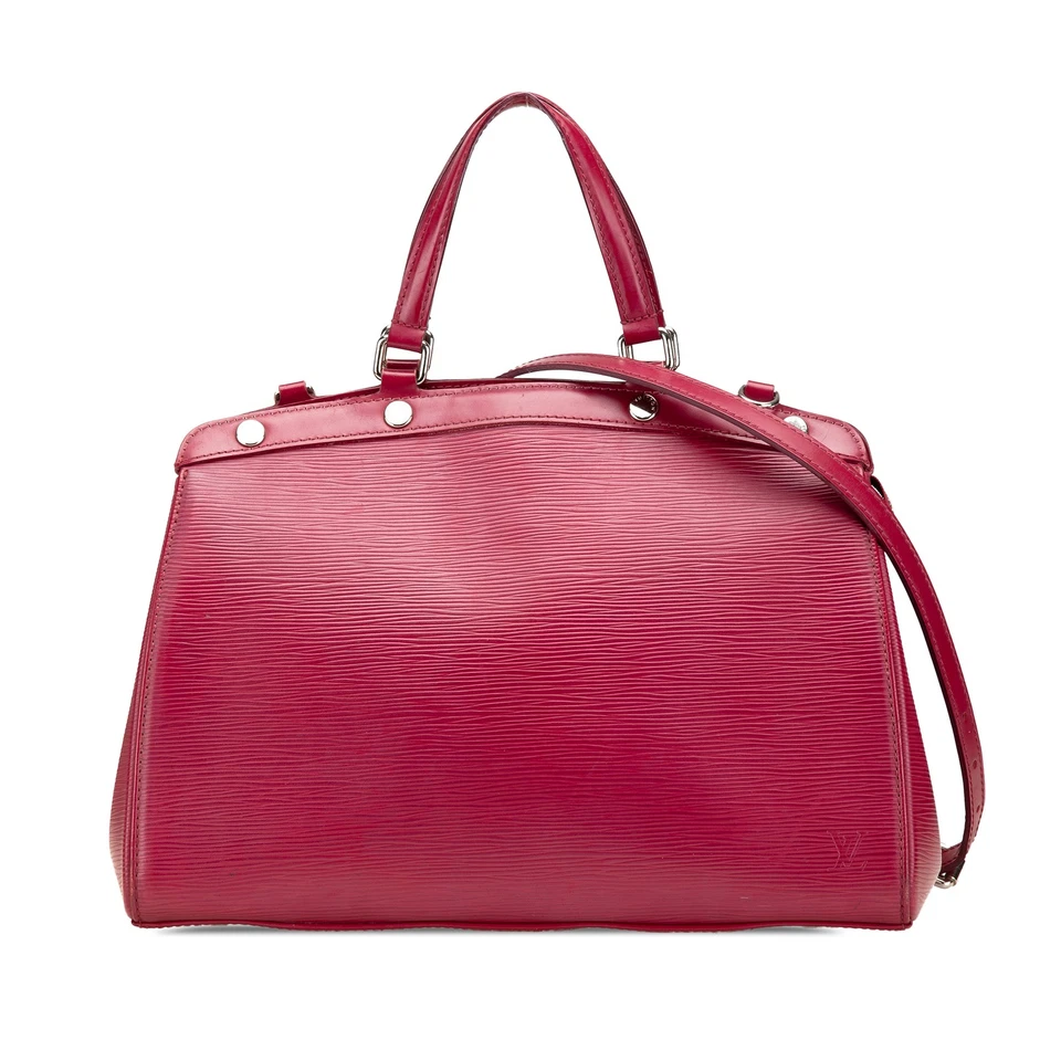 Cartera de cuero roja autenticada Louis Vuitton Epi Brea MM Foto 1 de 4